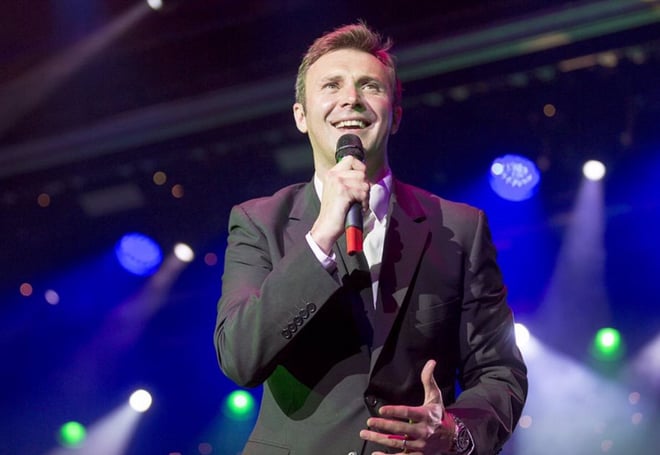 Jonny Wilkes performing LIVE on stage