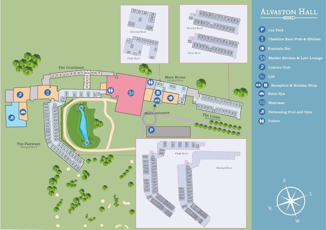 Alvaston Hall Map