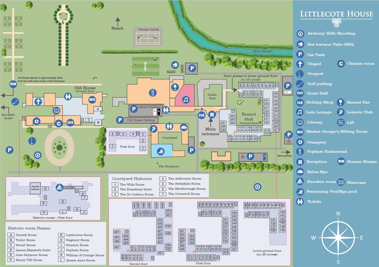 Littlecote House Hotel map