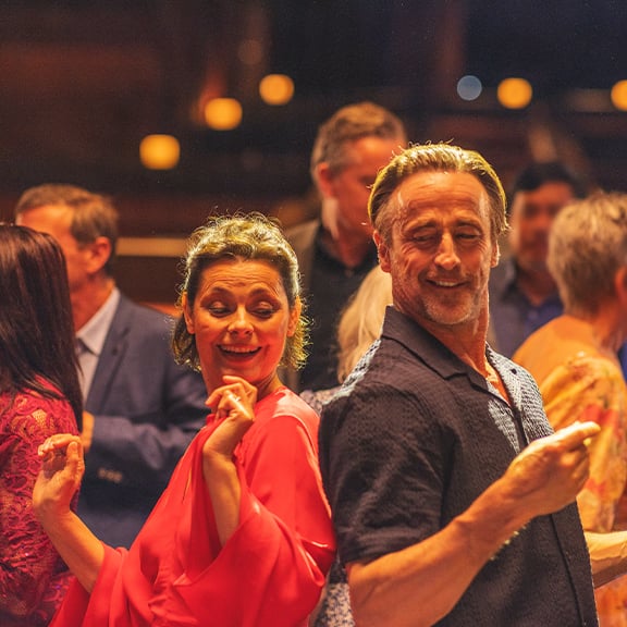 Mick and Angie dancing the night away to live entertainment at Warner Hotels